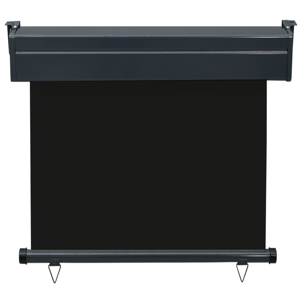 Balcony Side Awning 85x250 cm Black