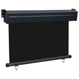 Balcony Side Awning 105x250 cm Black
