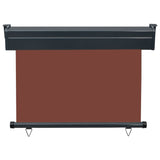 Balcony Side Awning 105x250 cm Brown
