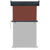 Balcony Side Awning 105x250 cm Brown
