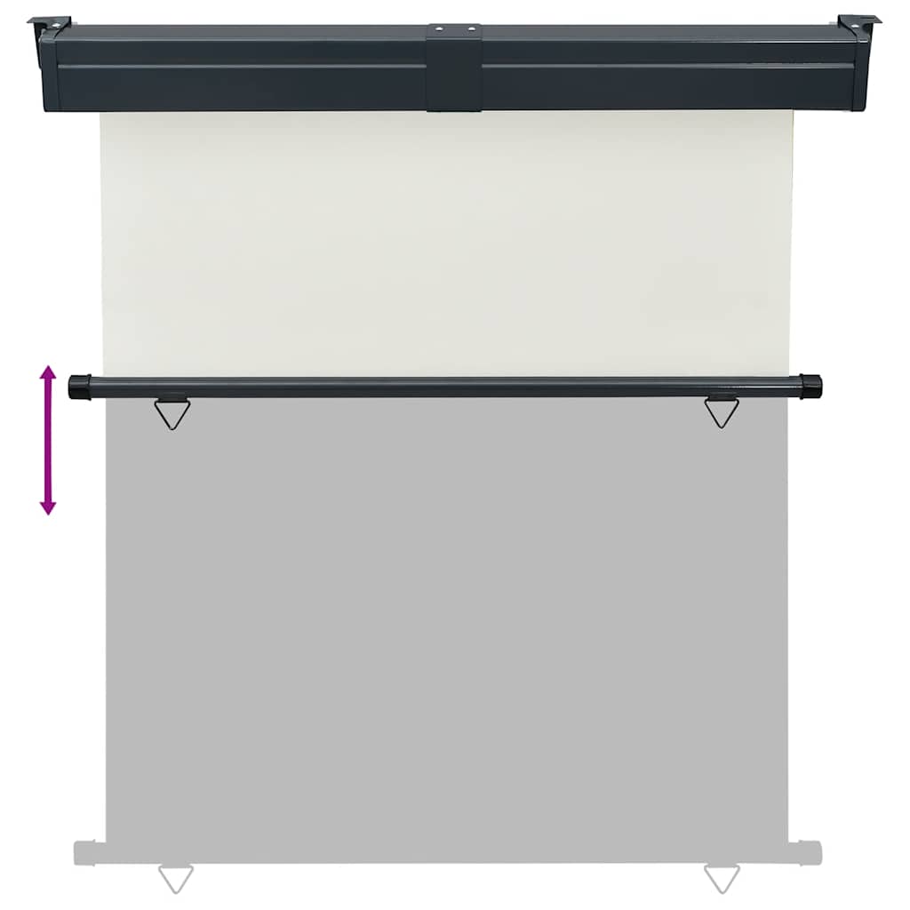 Balcony Side Awning 165x250 cm Cream