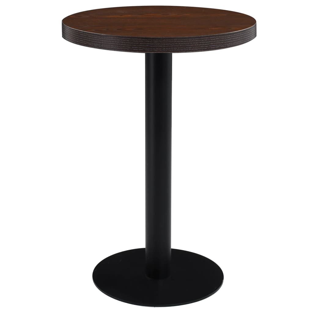 Bistro Table Light Brown 60 Cm Mdf