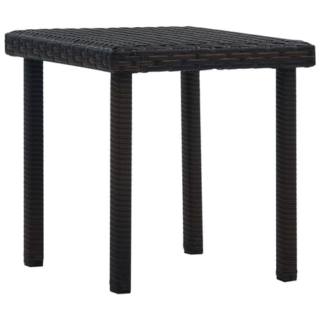 Garden Tea Table 40X40X40 Cm Poly Rattan