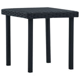 Garden Tea Table 40X40X40 Cm Poly Rattan