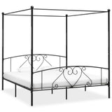 Bed Frame Without Mattress With Canopy Super King Metal