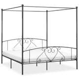 Bed Frame Without Mattress With Canopy Super King Metal