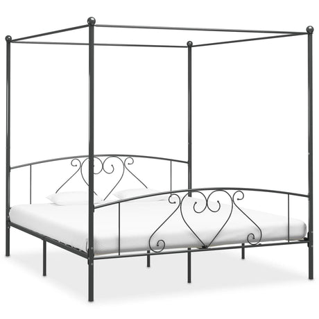 Bed Frame Without Mattress With Canopy Super King Metal