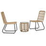 3 Piece Bistro Set Poly Rattan