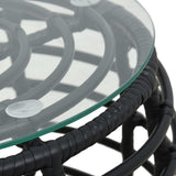 3 Piece Bistro Set Poly Rattan