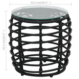 3 Piece Bistro Set Poly Rattan