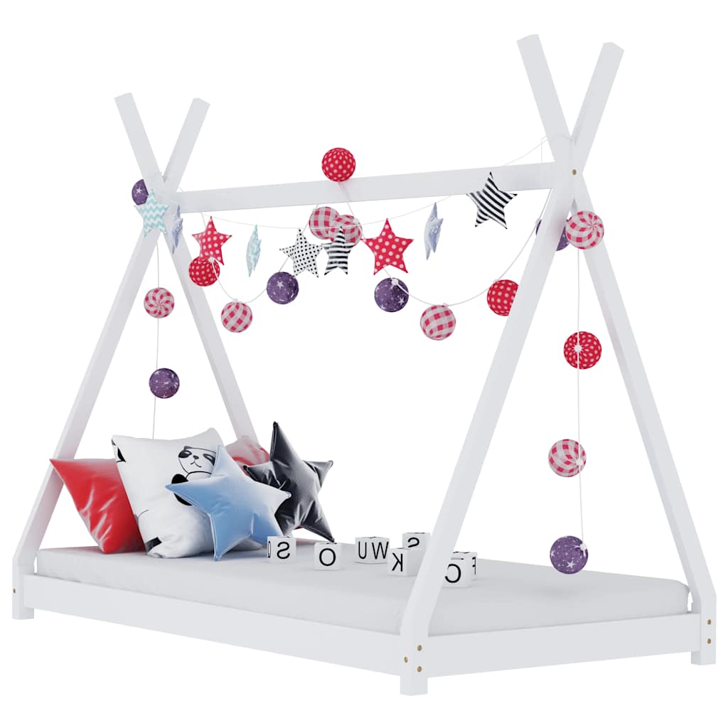 Kids Bed Frame Solid Pine Wood