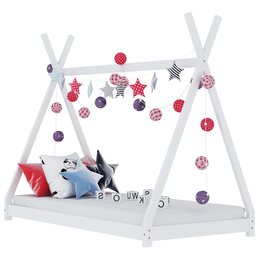 Kids Bed Frame Solid Pine Wood