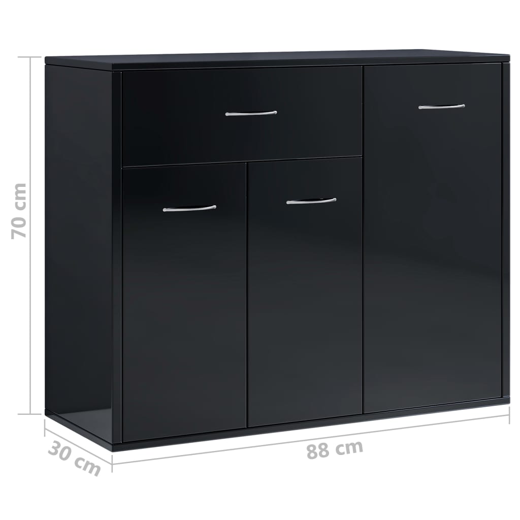 Sideboard 88X30X70 Cm Engineered Wood