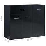 Sideboard 88X30X70 Cm Engineered Wood