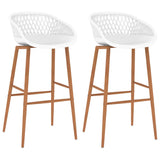 Bar Chairs 2 Pcs Grey
