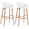 Bar Chairs 2 Pcs Grey
