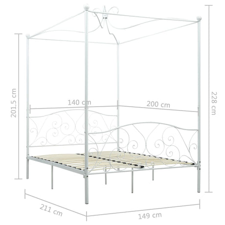 Bed Frame Without Mattress With Canopy Metal