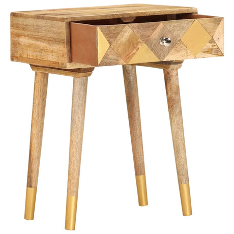 Bedside Cabinet 43X30X58 Cm Solid Mango Wood