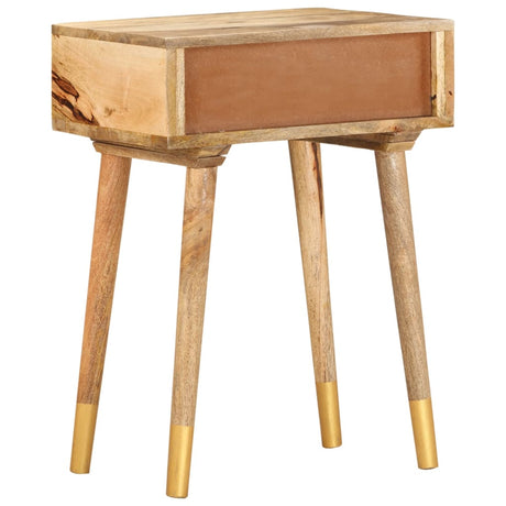 Bedside Cabinet 43X30X58 Cm Solid Mango Wood