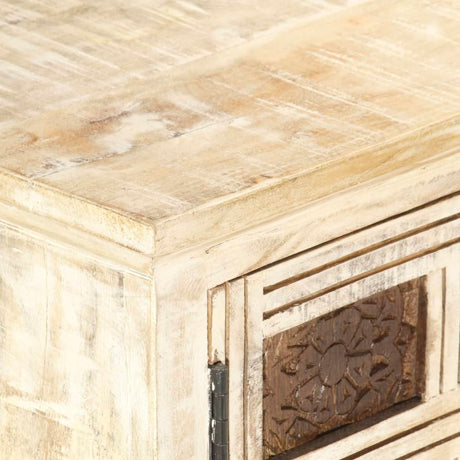 Tv Cabinet 130X30X36 Cm Solid Mango Wood
