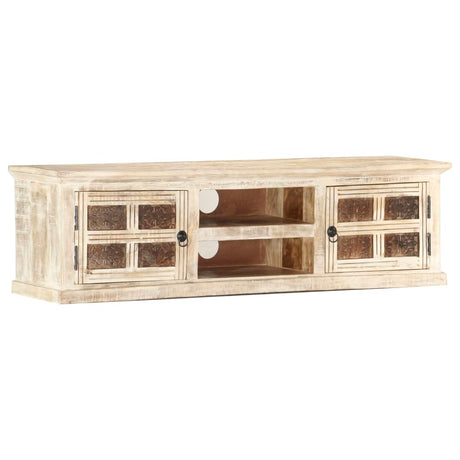 Tv Cabinet 130X30X36 Cm Solid Mango Wood