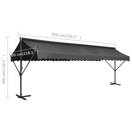 Free Standing Awning 600X300 Cm