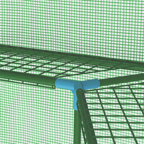 Greenhouse With Shelves Steel 227X223 Cm