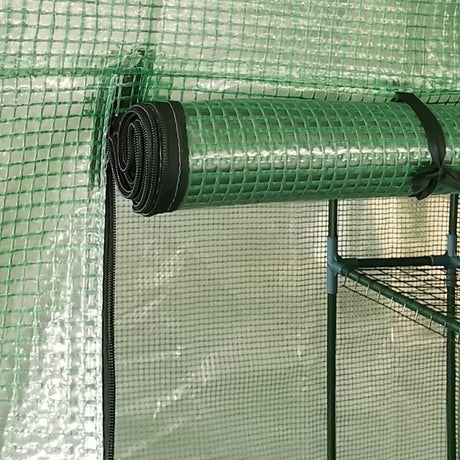 Greenhouse With Shelves Steel 143X143X195 Cm