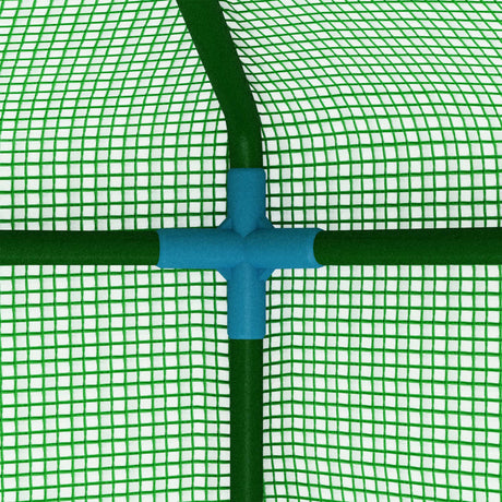 Greenhouse With Steel Frame 0.5 M² 1X0.5X1.9 M