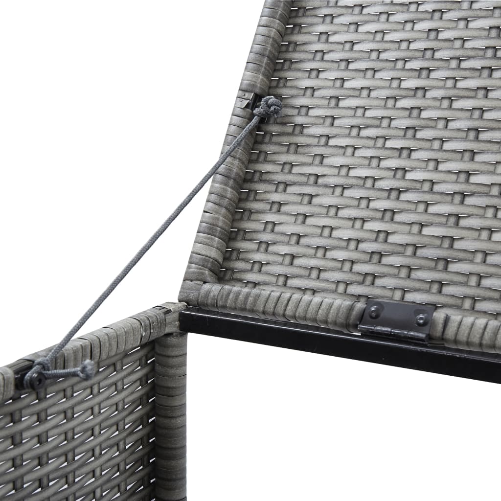 Triple Wheelie Bin Shed 229X78X120 Cm Poly Rattan