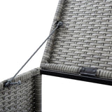 Triple Wheelie Bin Shed 229X78X120 Cm Poly Rattan