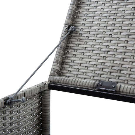 Triple Wheelie Bin Shed 229X78X120 Cm Poly Rattan