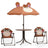 3 Piece Kids' Garden Bistro Set With Parasol