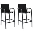 Garden Bar Chairs 4 Pcs Textilene
