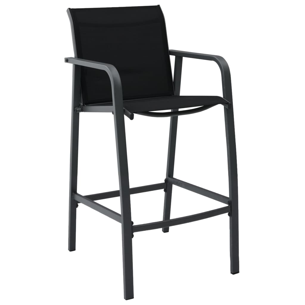 Garden Bar Chairs 4 Pcs Textilene