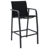 Garden Bar Chairs 4 Pcs Textilene