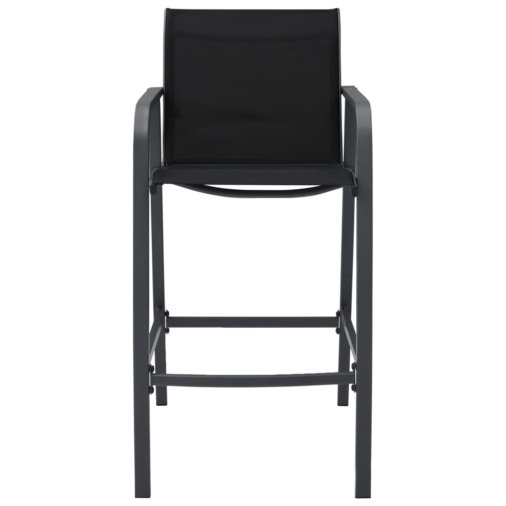 Garden Bar Chairs 4 Pcs Textilene