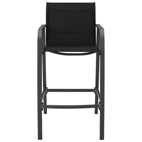 Garden Bar Chairs 4 Pcs Textilene