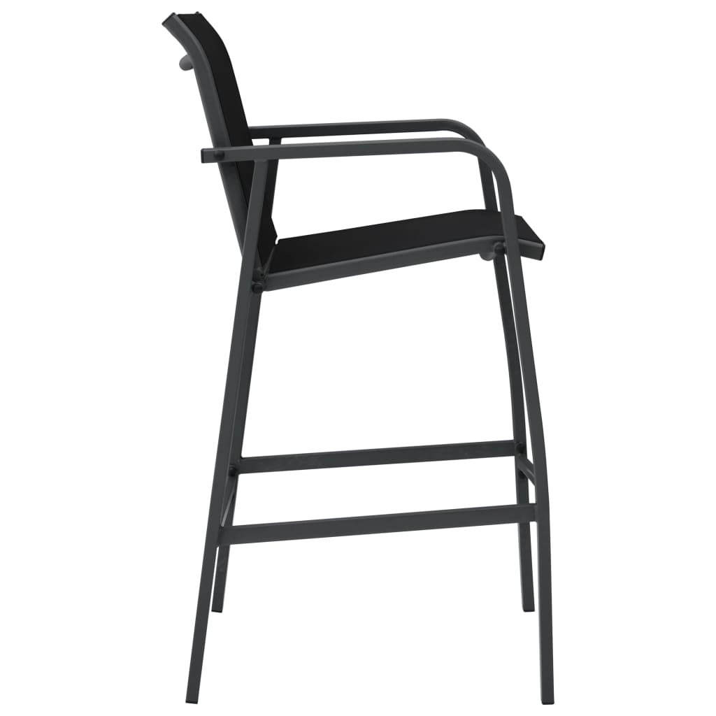 Garden Bar Chairs 4 Pcs Textilene