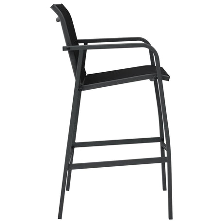 Garden Bar Chairs 4 Pcs Textilene