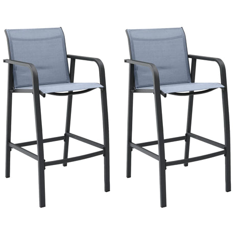Garden Bar Chairs 4 Pcs Textilene