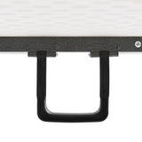 Folding Garden Table With 2 Benches 180 Cm Steel And Hdpe White