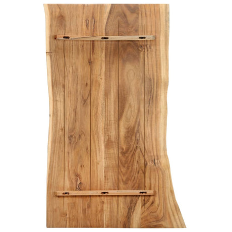 Table Top Solid Acacia Wood 100X(50-60)X2.5 Cm