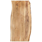 Table Top Solid Acacia Wood 100X(50-60)X2.5 Cm