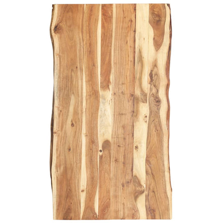 Table Top Solid Acacia Wood 100X(50-60)X2.5 Cm