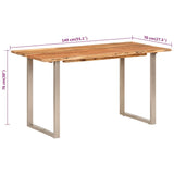 Dining Table Solid Acacia Wood