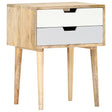 Bedside Cabinet 47X35X59 Cm Solid Mango Wood