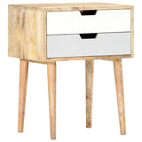 Bedside Cabinet 47X35X59 Cm Solid Mango Wood