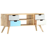 Tv Cabinet 110X35X48 Cm Solid Mango Wood