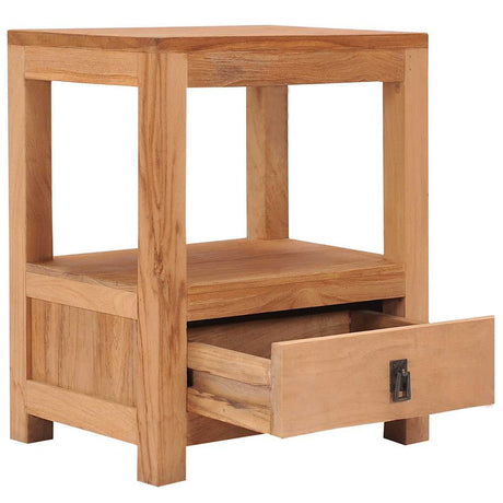 Bedside Cabinet 40X30X50 Cm Solid Teak Wood
